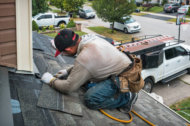 Professional Gutter Repair And Installation technician working in White Springs, FL